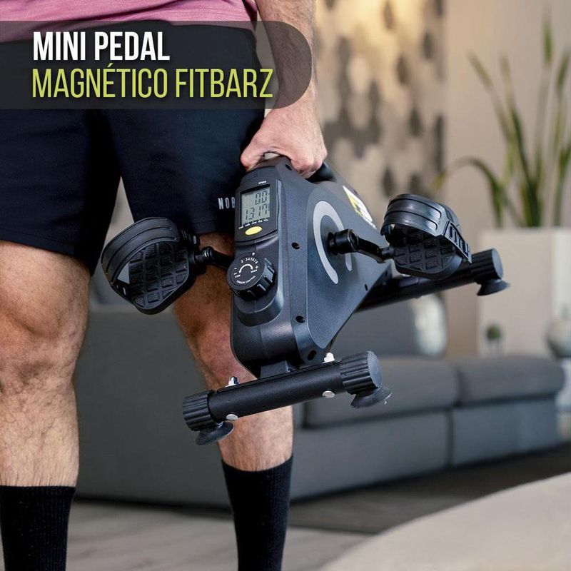 Mini Pedal Magnético para Brazos y Piernas con Monitor LCD y Resistencia Ajustable