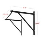 Pull-Up Bar de CrossFit PRO para Dominadas en Pared de Acero Reforzado