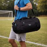 Maletín Deportivo Molvu Entreno Grande para Gimnasio y Viaje Color Negro