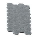 Protectores Adhesivos de Fieltro Color Gris 175 Pzas