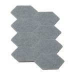 Protectores Adhesivos de Fieltro Color Gris 175 Pzas