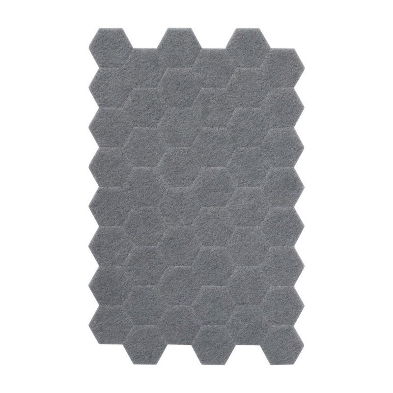 Protectores Adhesivos de Fieltro Color Gris 175 Pzas