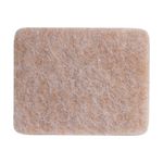 Patines Rectangulares de Fieltro para Muebles 29 x 23 mm Color Beige 8 Pzas
