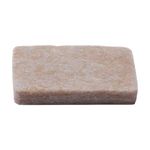 Patines Rectangulares de Fieltro para Muebles 29 x 23 mm Color Beige 8 Pzas