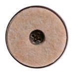 Patines de Fieltro con Tornillo para Muebles 28 mm Color Beige 4 Pzas