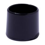 Tacos Redondos de PVC para Muebles 22 mm Color Negro 4 Pzas