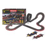 Pista de Carreras Zona de Velocidad con Loop y Autos Ferrari y Red Bull