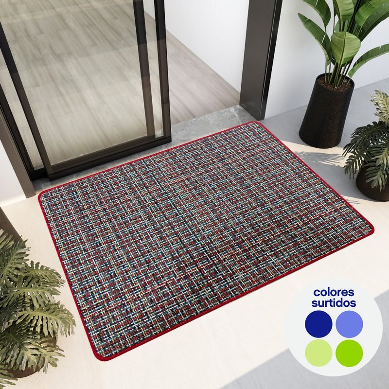 Alfombra de Interior Texturizada Antideslizante 40 x 60 Cm Colores Surtidos
