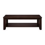 Mesa de Centro Linda con Repisa Inferior para Sala de 110 x 55 x 45 cm