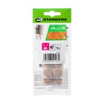 Protectores de Fieltro Redondos para Muebles 16 mm Color Beige 16 Pzas