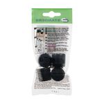 Tacos Redondos de PVC para Muebles 18 mm Color Negro 4 Pzas