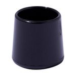 Tacos Redondos de PVC para Muebles 14 mm Color Negro 4 Pzas