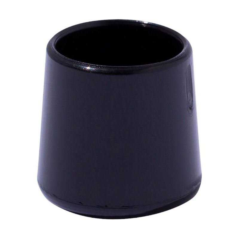 Tacos Redondos de PVC para Muebles 14 mm Color Negro 4 Pzas
