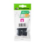 Tacos Redondos de PVC para Muebles 16 mm Color Negro 4 Pzas
