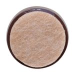 Patines Redondos para Muebles 24 mm Color Beige 4 Pzas