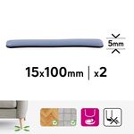 Deslizadores Rectangulares de PTFE para Muebles 100 x 15 mm 2 Pzas