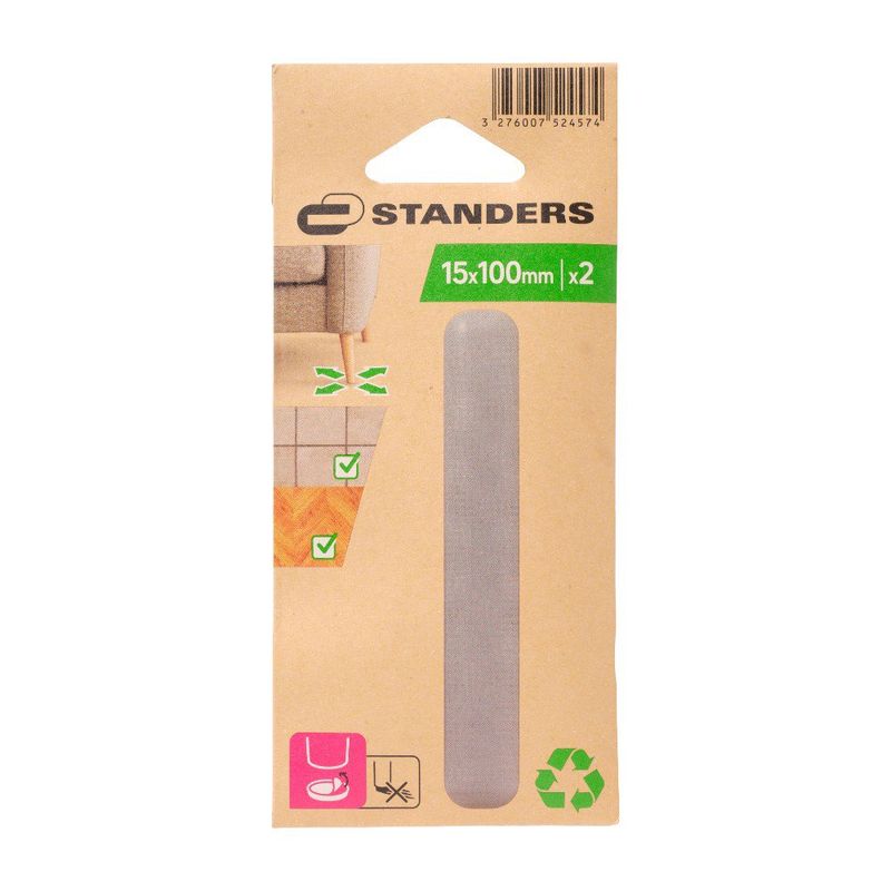 Deslizadores Rectangulares de PTFE para Muebles 100 x 15 mm 2 Pzas