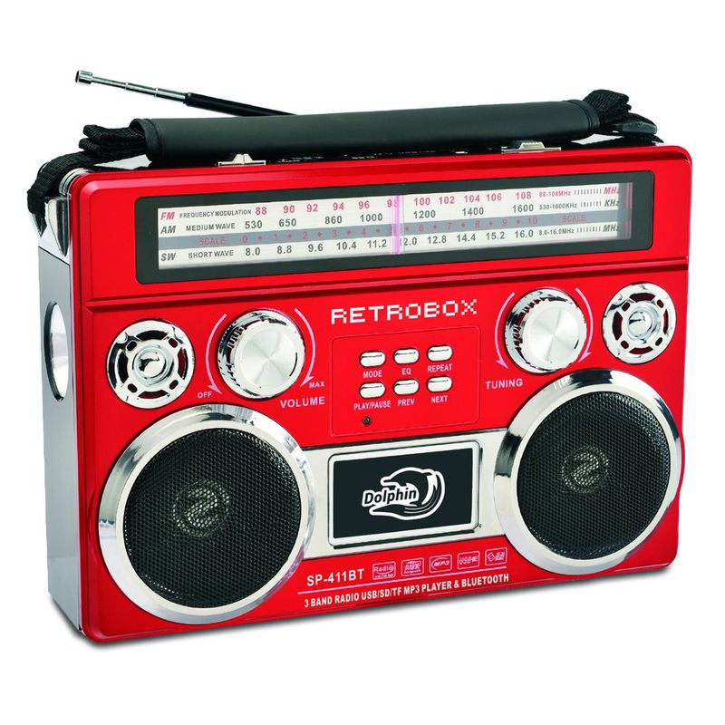 Altavoz Portátil Bluetooth Retrobox Mini RTX10 Color Rojo