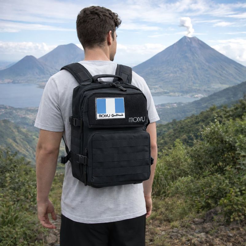 Mochila Molvu Roquita de 9 L con Sistema Molle para Uso Diario Color Negro
