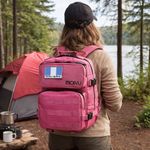 Mochila Roquita de 9 L con Sistema Molle para Uso Diario Color Rosado