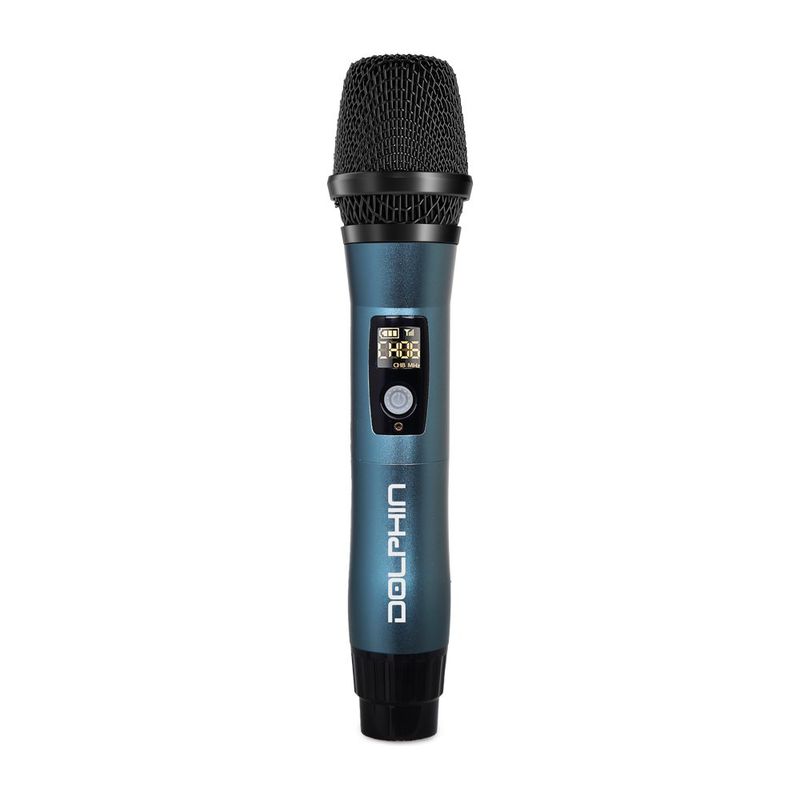 Micrófono Inalámbrico Dolphin MCX11 UHF con Receptor USB-C Color Azul