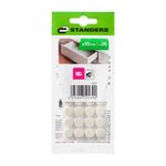 Protectores Redondos de Espuma 10 mm Color Blanco 36 Pzas