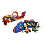 Set de Camión Lanzador Animal Truck con Monster Trucks 20 Piezas