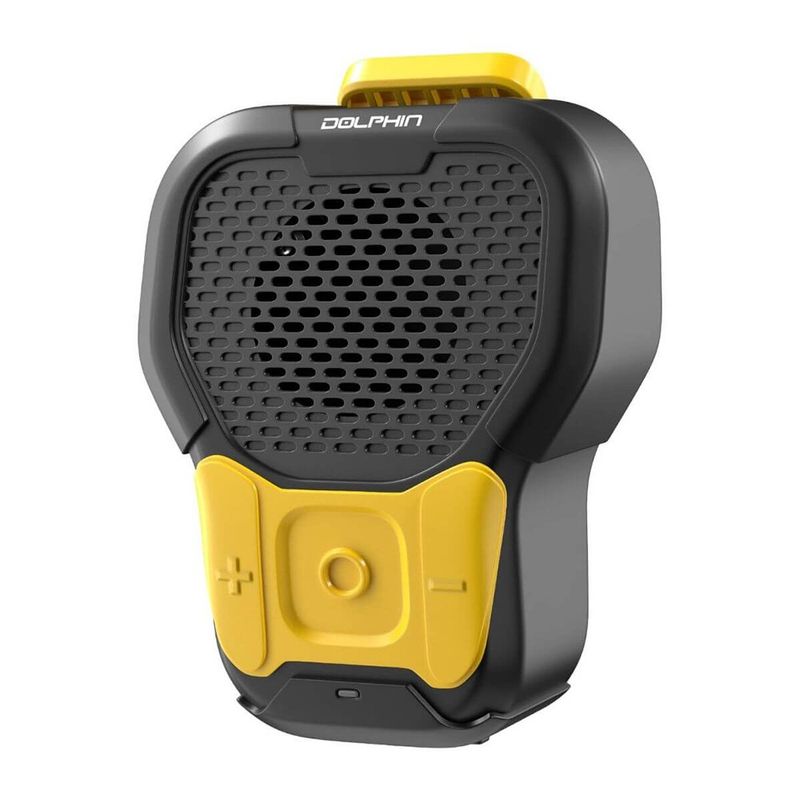 Bocina Bluetooth Dolphin CLP-10 Portátil Magnética IPX6 con Micrófono Color Amarillo