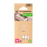 Protectores Rectangulares de Espuma 8 x 16 mm Color Blanco 20 Pzas