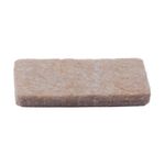 Patines Rectangulares de Fieltro para Muebles 36 x 22 mm Color Beige 8 Pzas