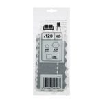 Protectores Adhesivos de Fieltro para Muebles 17 mm Color Gris 120 Pzas