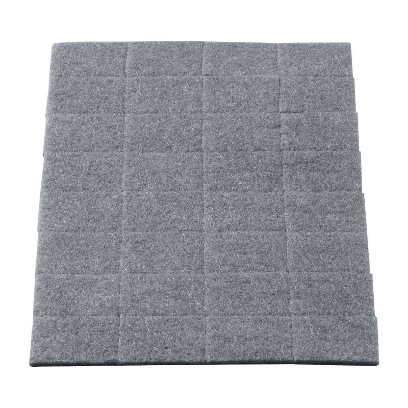 Protectores Adhesivos de Fieltro para Muebles 17 mm Color Gris 120 Pzas