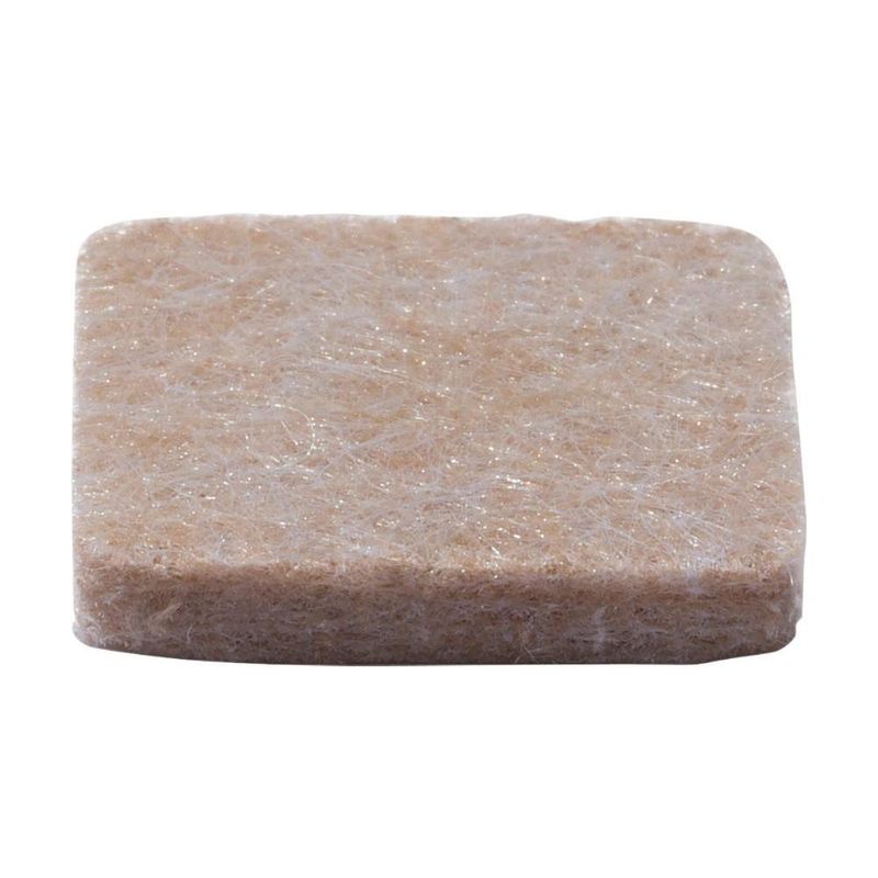 Protectores de Fieltro Cuadrados para Muebles 22 x 22 mm Color Beige 12 Pzas