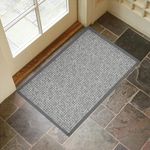 Alfombra de Interior Antideslizante para Entrada Color Gris 50 x 80 Cm