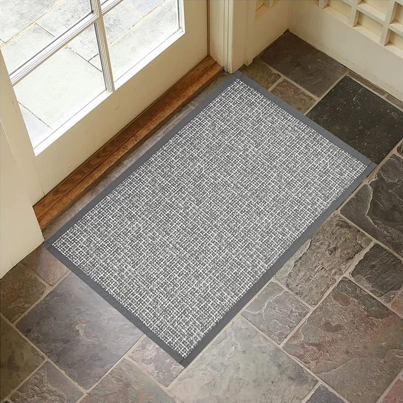 Alfombra de Interior Antideslizante para Entrada Color Gris 50 x 80 Cm