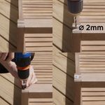 Patines Redondos con Tornillo para Muebles 17 mm 4 Pzas