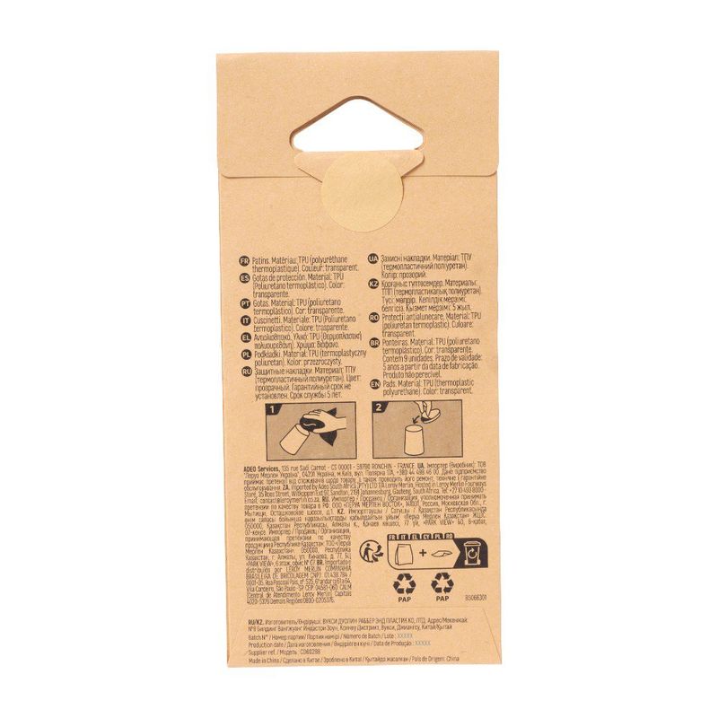 Protectores Adhesivos Antideslizantes de 22 mm 8 Pzas