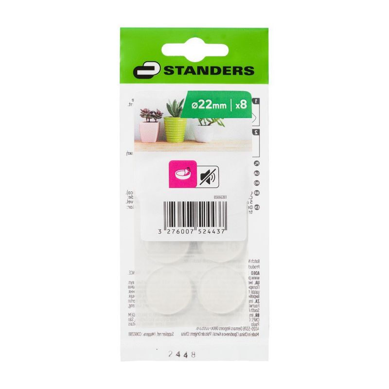 Protectores Adhesivos Antideslizantes de 22 mm 8 Pzas