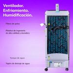 Enfriador Evaporativo Diet 8I de 8 L y 80 W Color Blanco