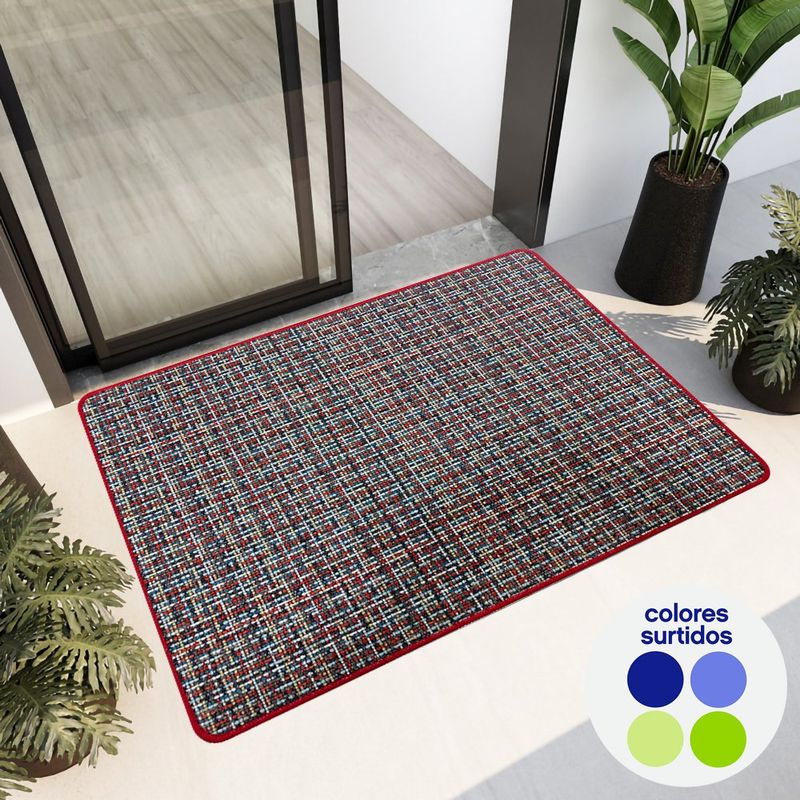 Alfombra de Interior Texturizada Antideslizante de 50 x 80 Cm Colores Surtidos