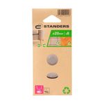 Deslizadores Adhesivos de PTFE para Muebles 20 mm Color Gris 8 Pzas