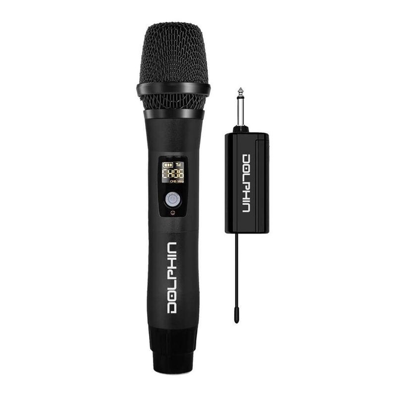 Micrófono Inalámbrico Dolphin MCX11 UHF con Receptor USB-C Color Negro
