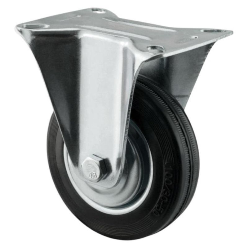 Rueda Fija de Hule 4 Plg