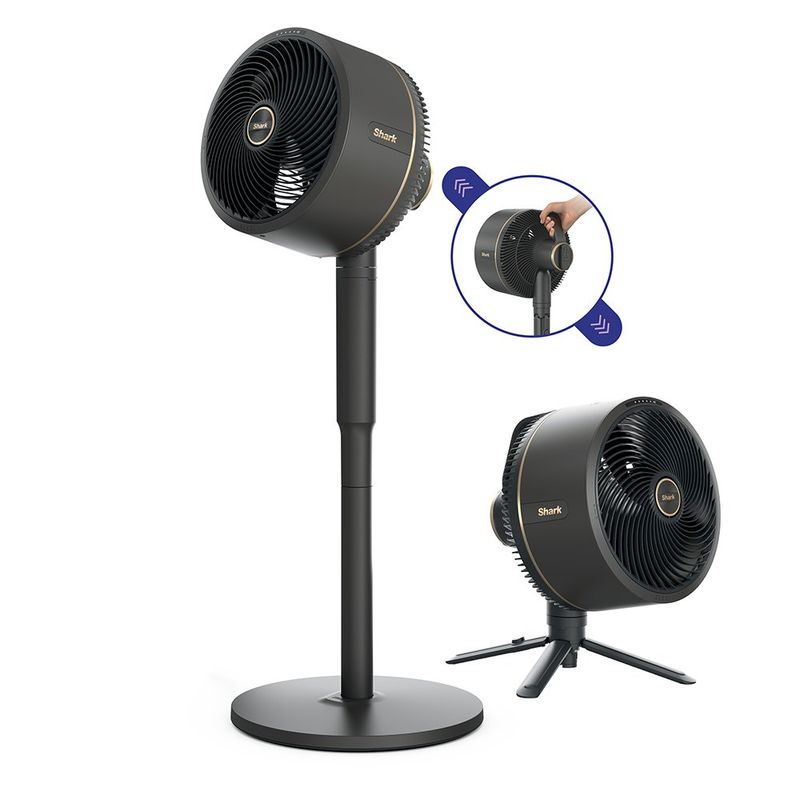 Ventilador Shark FlexBreeze con Nebulizador 5 Velocidades Batería Recargable Color Negro