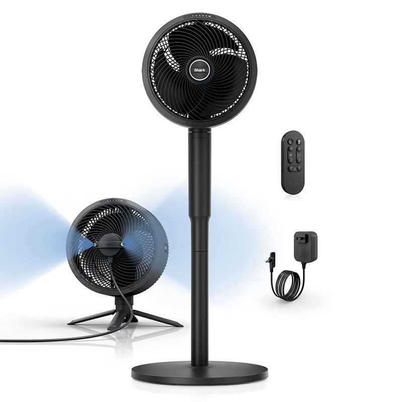 Ventilador Shark FlexBreeze con Nebulizador 5 Velocidades Batería Recargable Color Negro