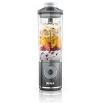 Licuadora Portátil Ninja Blast Max Twist & Go 22 oz Inalámbrica para Batidos y Smoothies Color Gris