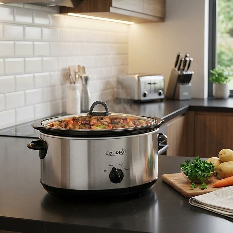 Olla de Cocimiento Lento Ovalada de 7 L