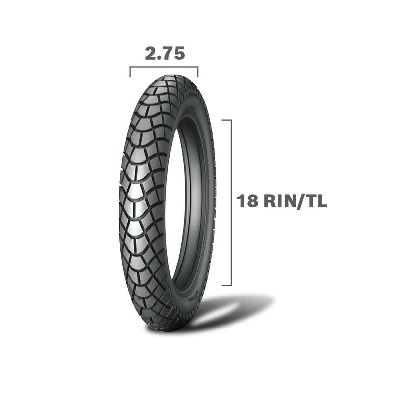 Llanta para Moto Color Negra para Ciudad de 2.75 X 18 TL