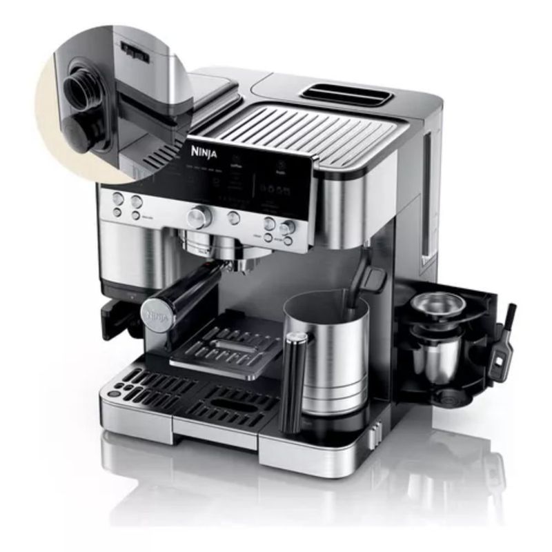 Cafetera Espresso Ninja Luxe Café Premier ES601 3 en 1 con Molinillo Integrado y Espumador Automático
