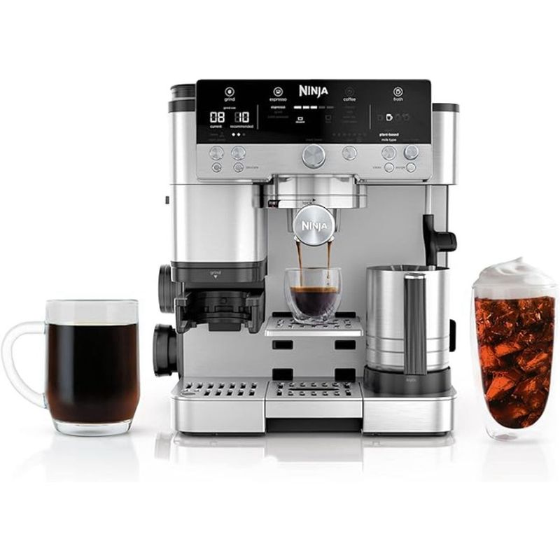 Cafetera Espresso Ninja Luxe Café Premier ES601 3 en 1 con Molinillo Integrado y Espumador Automático